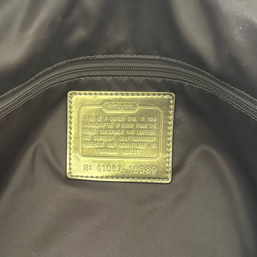 Coach Purple & Gold Poppy Tote - Picture 10 of 11